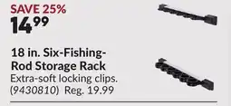 Princess Auto 18 in. Six-Fishing- Rod Storage Rack offer