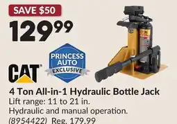 Princess Auto 4 Ton All-in-1 Hydraulic Bottle Jack offer