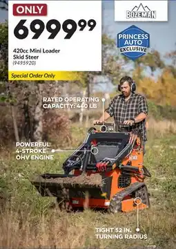 Princess Auto 420cc Mini Loader Skid Steer offer