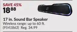 Princess Auto Sound Bar Speaker offer
