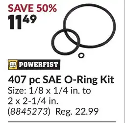 Princess Auto 407 pc SAE O-Ring Kit offer