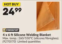 Princess Auto Silicone Welding Blanket offer