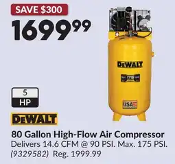 Princess Auto 80 Gallon High-Flow Air Compressor offer