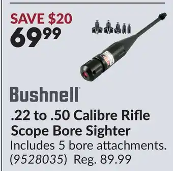 Princess Auto 22 to .50 Calibre Rifle Scope Bore Sighter offer