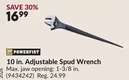 Princess Auto 10 in. Adjustable Spud Wrench offer
