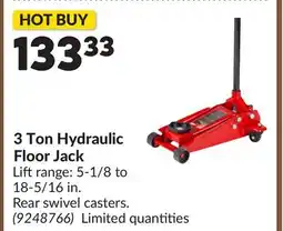 Princess Auto 3 Ton Hydraulic Floor Jack offer