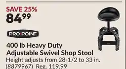Princess Auto 400 lb Heavy Duty Adjustable Swivel Shop Stool offer