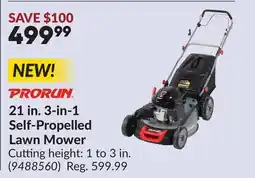 Princess Auto 21 in. 3-in-1 Self-Propelled Lawn Mower offer