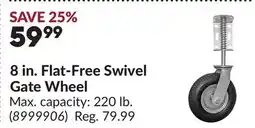Princess Auto 8 in. Flat-Free Swivel Gate Wheel offer