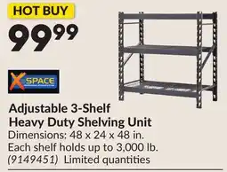 Princess Auto Adjustable 3-Shelf Heavy Duty Shelving Unit offer