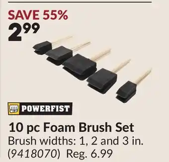Princess Auto 10 pc Foam Brush Set offer