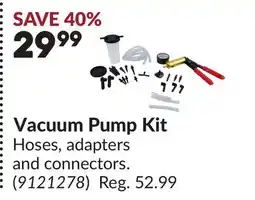 Princess Auto Vacuum Pump Kit offer