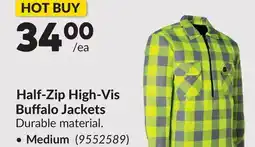 Princess Auto Half-Zip High-Vis Buffalo Jackets Medium offer