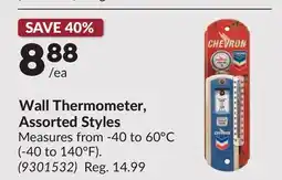 Princess Auto Wall Thermometer, Assorted Styles offer