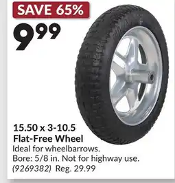 Princess Auto 15.50 x 3-10.5 Flat-Free Wheel offer