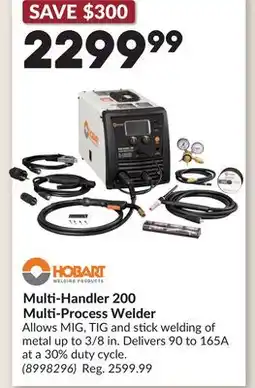 Princess Auto HOBART Multi-Handler 200 Multi-Process Welder offer