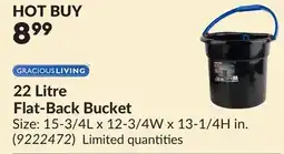 Princess Auto 22 Litre Flat-Back Bucket offer