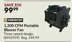 Princess Auto POWERFIST 1,200 CFM Portable Blower Fan offer