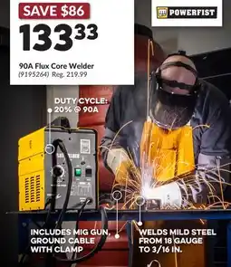 Princess Auto 90A Flux Core Welder offer