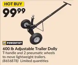 Princess Auto 600 lb Adjustable Trailer Dolly offer