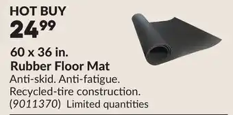 Princess Auto 60 x 36 in. Rubber Floor Mat offer