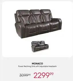 Meubles RD Monaco - Power Reclining Sofa with Adjustable Headrests offer