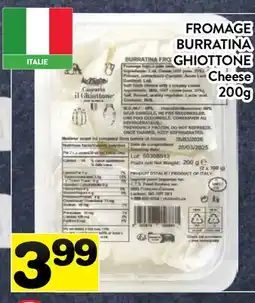Supermarché PA FROMAGE BURRATINA GHIOTTONE | Cheese offer