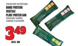 Marches Tau BARRE PROTEINE VEGETALE YOUNITED NUTRITION offer