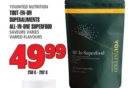 Marches Tau TOUT-EN-UN SUPERALIMENTS YOUNITED NUTRITION offer