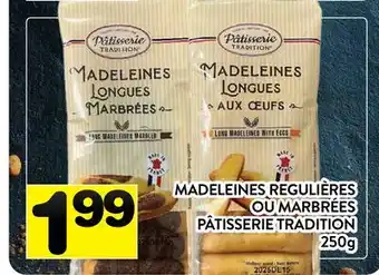 Supermarché PA MADELEINES REGULIÈRES OU MARBRÉES PÂTISSERIE TRADITION offer