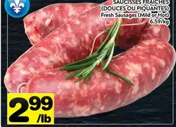 Supermarché PA SAUCISSES FRAÎCHES (DOUCES OU PIQUANTES) | Fresh Sausages (Mild or Hot) offer