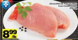 Supermarché PA ESCALOPES DE POULET FRAIS | Fresh Chicken Cutlets offer