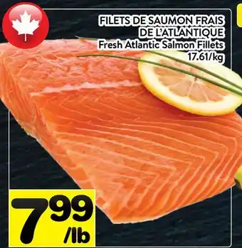 Supermarché PA FILETS DE SAUMON FRAIS DE L'ATLANTIQUE | Fresh Atlantic Salmon Fillets offer