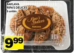 Supermarché PA BAKLAVA RIPA'S DÉLICES offer