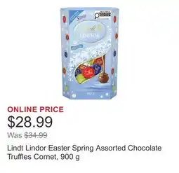 Costco Lindt Lindor Easter Spring Assorted Chocolate Truffles Cornet offer