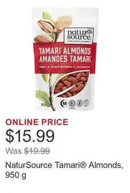 Costco NaturSource Tamari Almonds offer