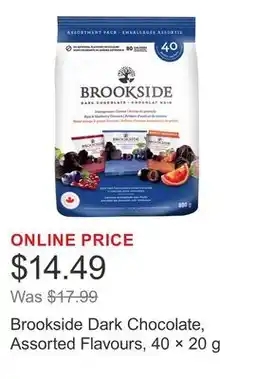 Costco Brookside Dark Chocolate, Assorted Flavours, 40 × offer