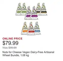 Costco Nuts for Cheese Vegan Dairy-Free Artisanal Wheel Bundle offer