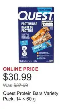 Costco Quest Protein Bars Variety Pack, 14 × offer
