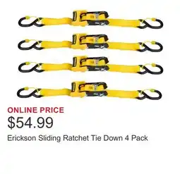 Costco Erickson Sliding Ratchet Tie Down offer