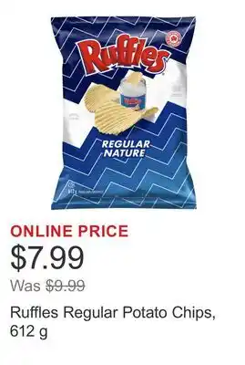 Costco Ruffles Regular Potato Chips offer