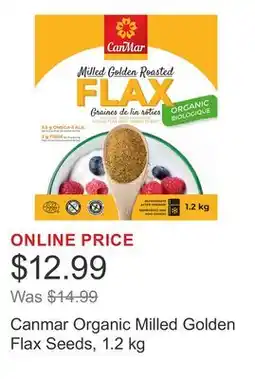 Costco Canmar Organic Milled Golden Flax Seeds offer