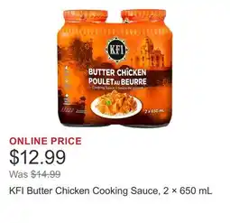 Costco KFI Butter Chicken Cooking Sauce, 2 × offer