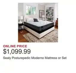 Costco Sealy Posturepedic Moderno Mattress or Set offer