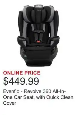 Costco Evenflo - Revolve 360 All-In-One Car Seat, with Quick Clean Cover offer