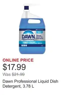 Costco Dawn Professional Liquid Dish Detergent offer