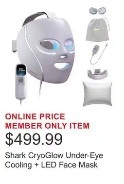 Costco Shark CryoGlow Under-Eye Cooling + LED Face Mask offer
