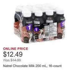 Costco Natrel Chocolate Milk 200 mL, 16-count offer