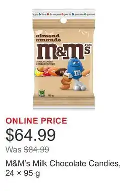 Costco M&M's Milk Chocolate Candies, 24 × offer
