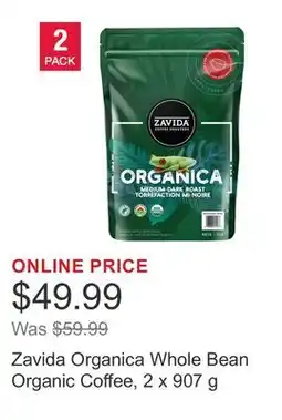 Costco Zavida Organica Whole Bean Organic Coffee offer